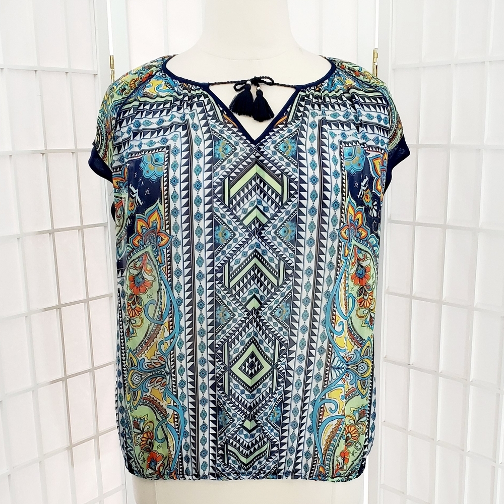 John Paul RichardTie Pleated ShirtSize: Large